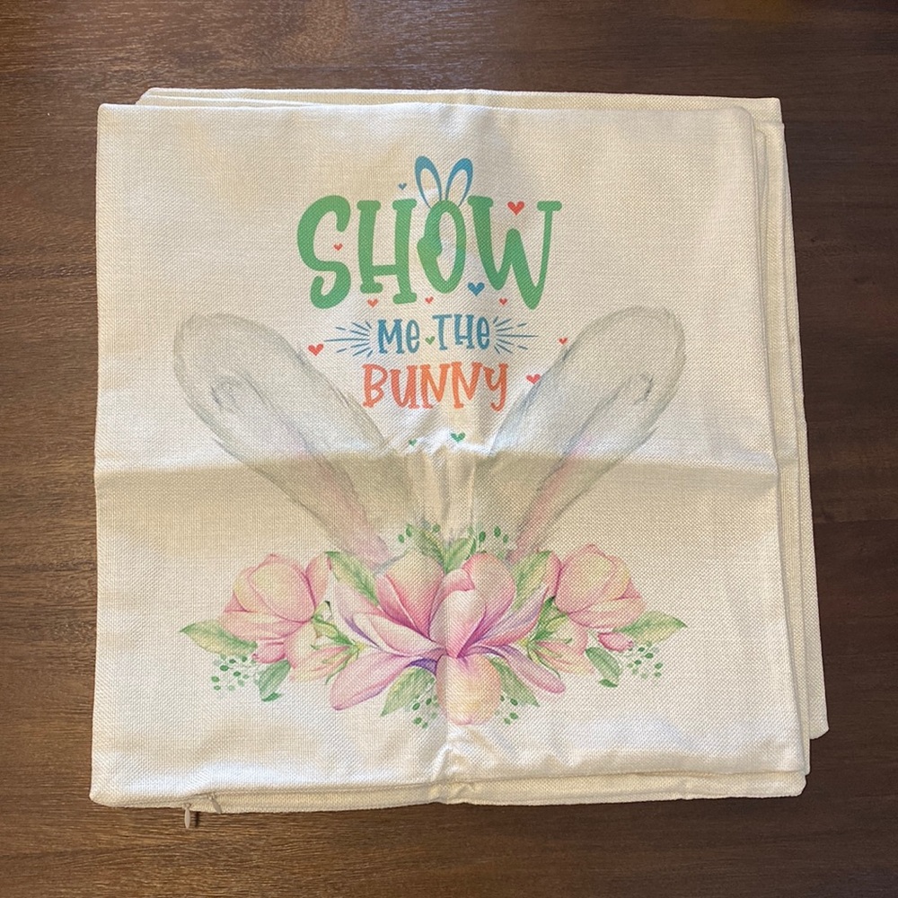 NWOT Easter Pillow Covers (4 Designs) 17-1/2 by 17-1/2 inches